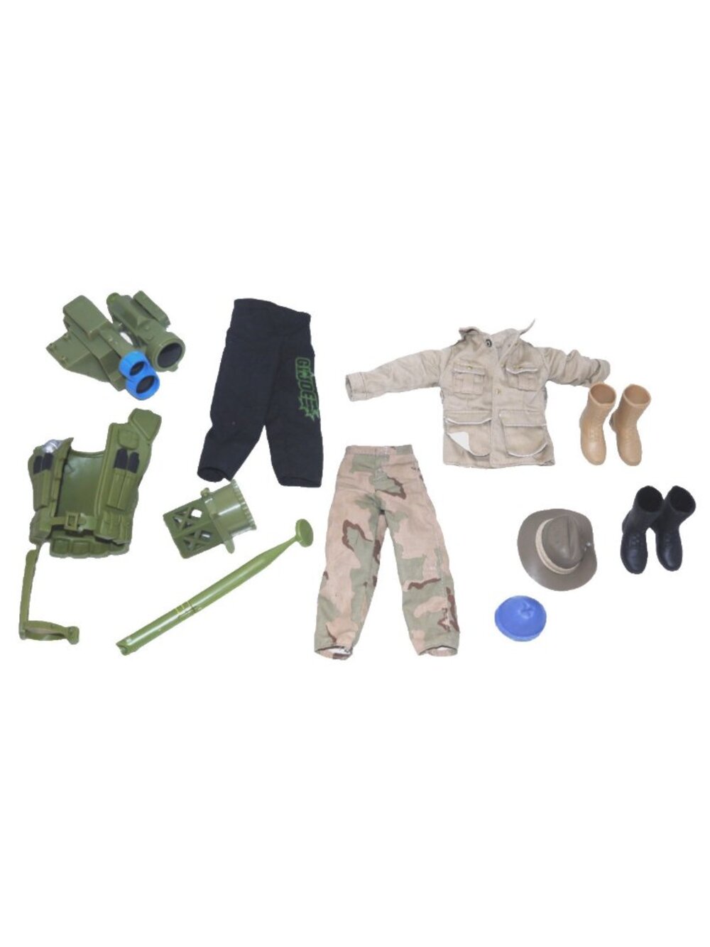 Vintage GI Joe clothes and accessories Hasbro, you get exactly what is pictured